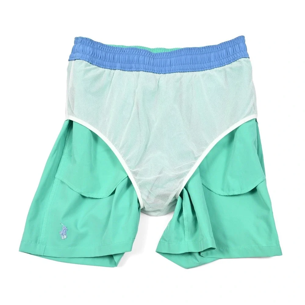 Polo Ralph Lauren Swim Trunks Men's Small Mesh Lined Drawstring‎ Shorts Swimwear